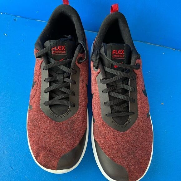 Nike Flex Experience RN8 Black Red Running Shoes Sneakers AJ5900-001 Men's 11.5 - Picture 2 of 6